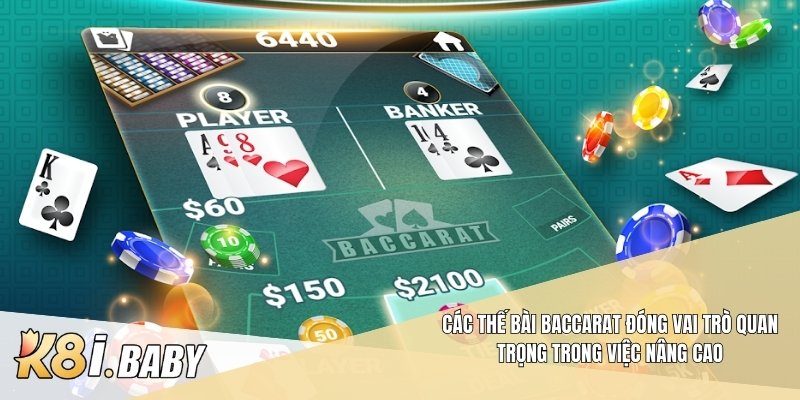 Các thế bài Baccarat đóng vai trò quan trọng trong việc nâng cao