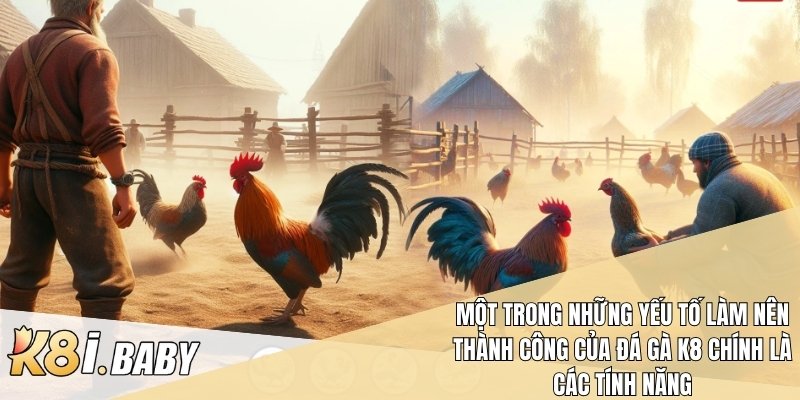 Một trong những yếu tố làm nên thành công của đá gà k8 chính là các tính năng